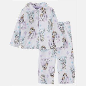Disney Frozen II Little Girls Pajama Set 2-Piece Plush Fleece PJ Jacket Pants
